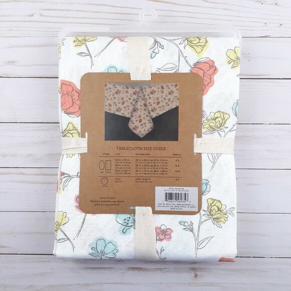 Fabric Tablecloth Spring Floral Flowers 60x102 Petal Signature - Picture 2 of 3